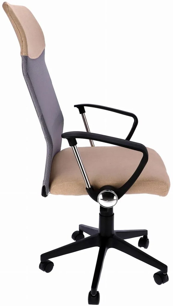 Beżowe obrotowe krzesło biurowe F3-P83