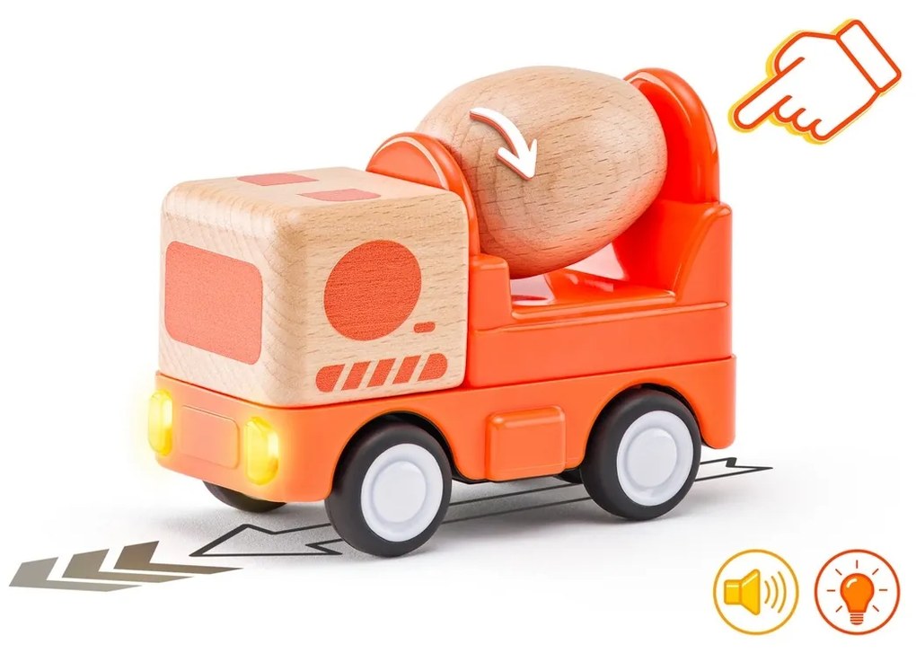 Woody Auto mieszarka z dźwiękami i światłem, kołozamachowe