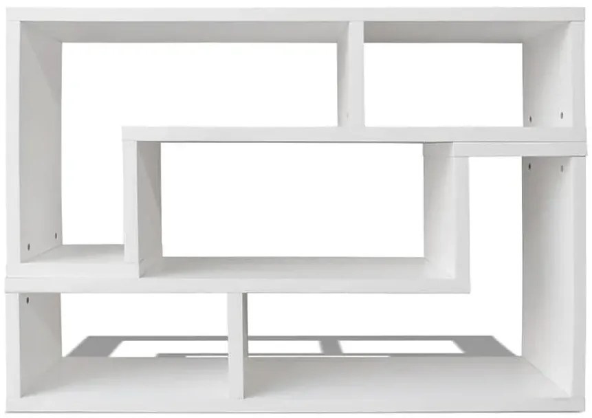 Komplet 2 białych szafek RTV w kształcie litery L D9-B58