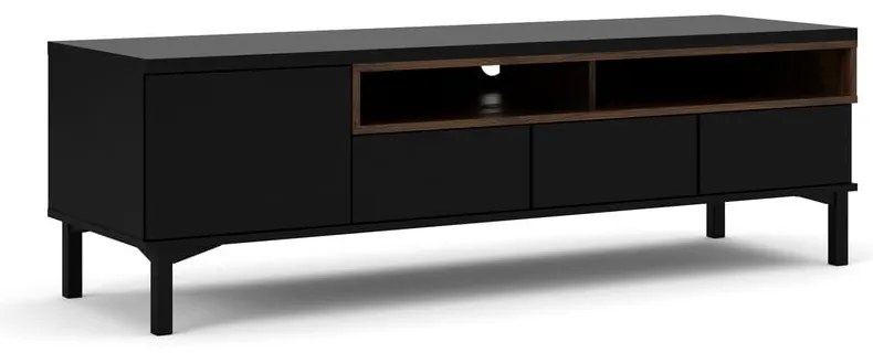Czarna szafka pod TV 156x48x48 cm Roomers – Tvilum