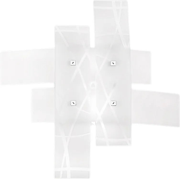 Frida - 2-punktowa lampa ścienna E27 ze szkła satynowego białego - chromowana rama, IP20, maks. 2 x 52 W, żarówki nie są dołączone, szerokość 50 cm