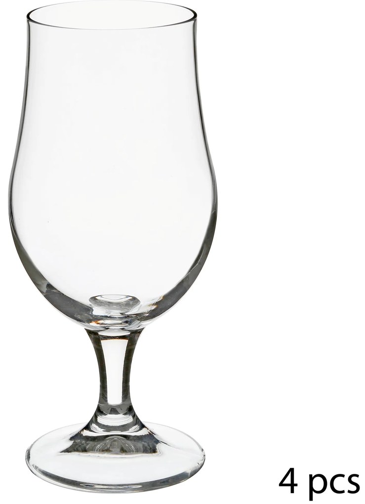 Pokale do piwa, kieliszki typu Tulip, 4 szt. 370 ml