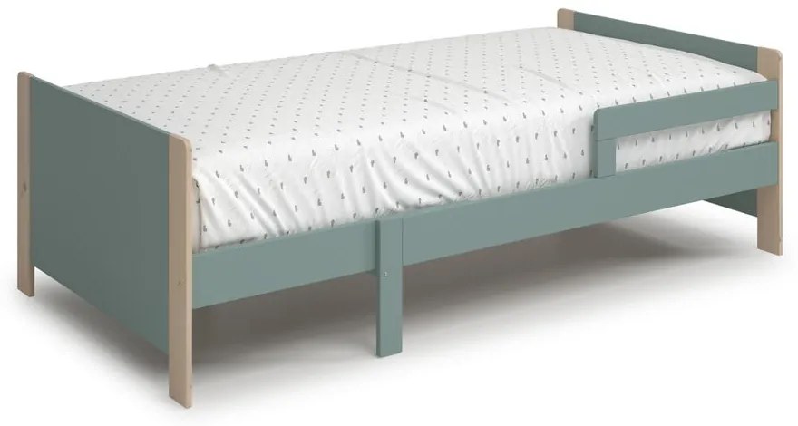 Zielone łóżko dziecięce z regulacją długości 90x140/190 cm Willi – Marckeric