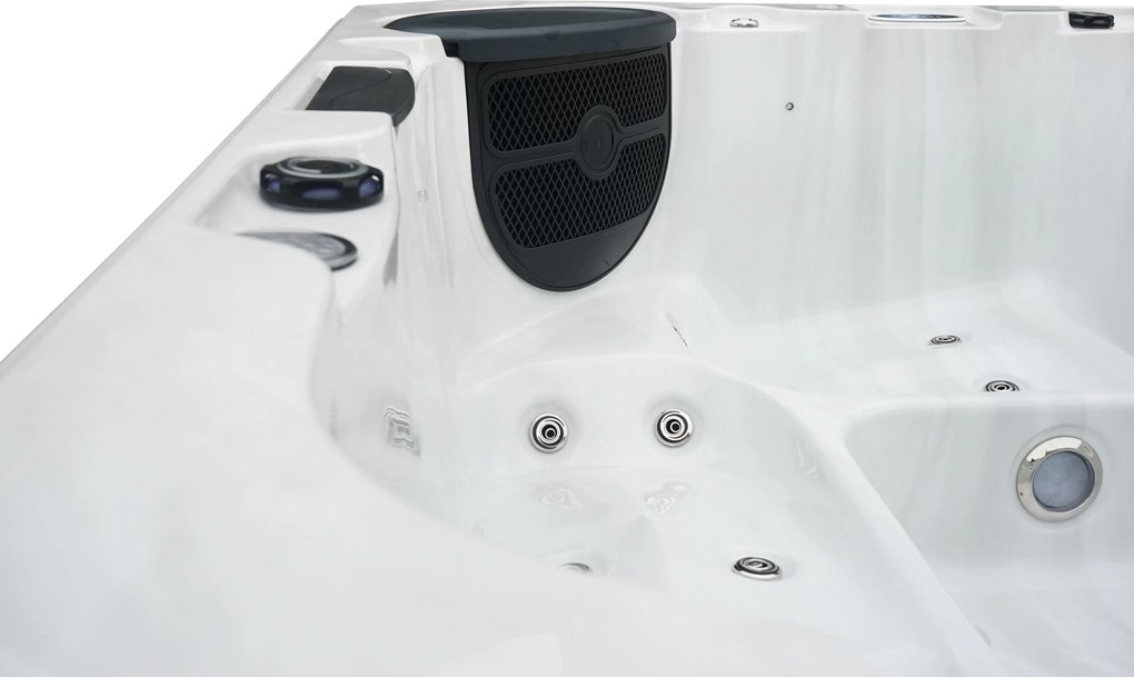 JACUZZI OGRODOWE PREMIUM WANNA  SPA 5-OSOBOWA WHITE OBUDOWA WHITE 195x195 CM
