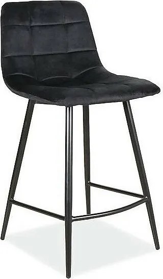 Hoker niski MILA H-2 VELVET czarny kuchenny