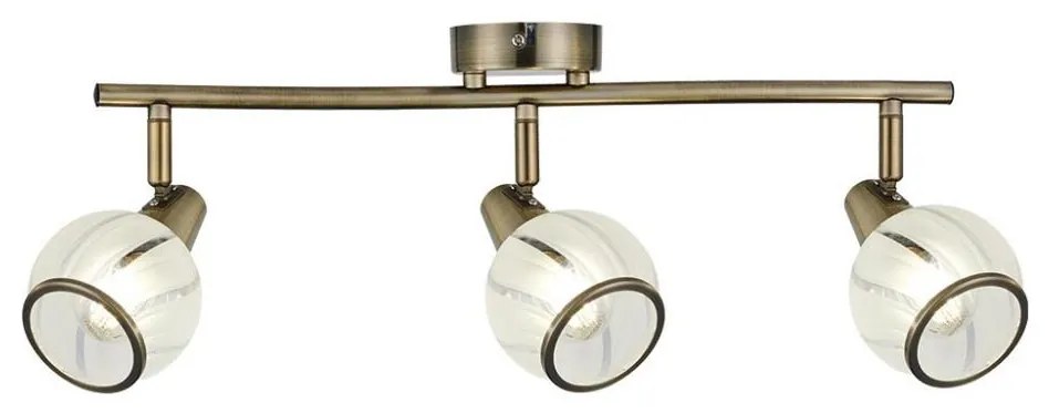 Prezent 14105 - Oświetlenie punktowe SIENTO 3xE14/40W/230V mosiądz