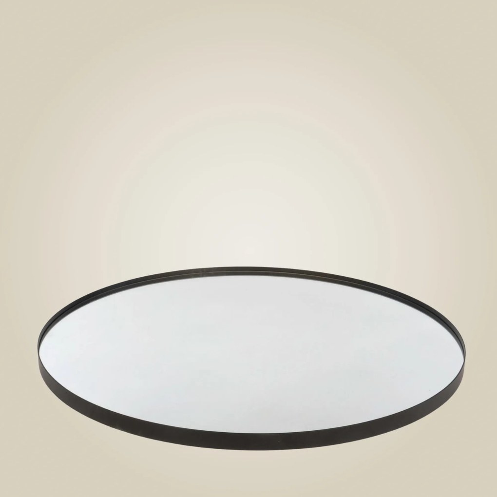 Lustro okrągłe NOOR, metalowa rama, Ø 80 cm