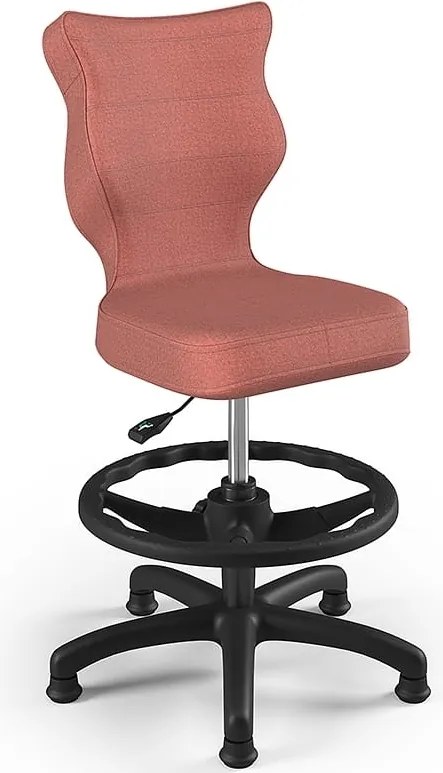 Krzesło dziecięce do biurka Petit Black z podnóżkiem rozmiar 3 (119-142 cm)