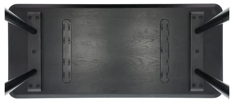 Stół konsolowy czarny dąb 100x44,5 cm Bast - Villa Collection