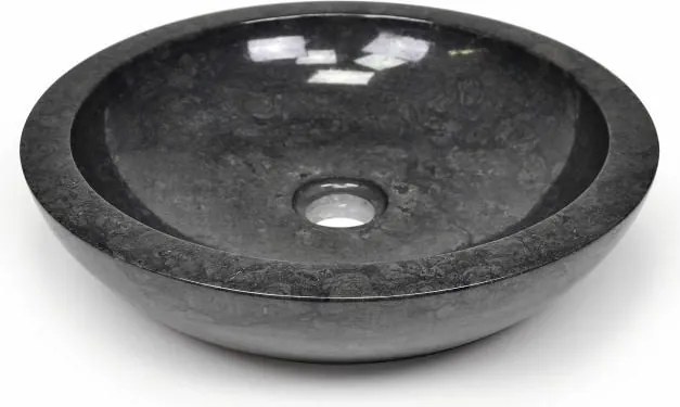 Umywalka kamienna - czarny polerowany marmur DIVERO