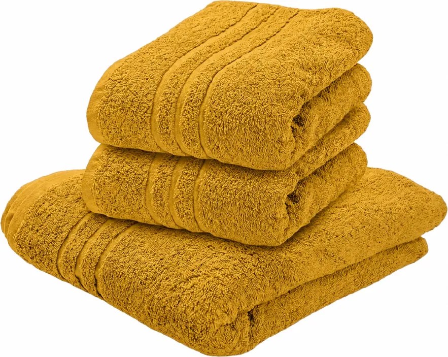Ręcznik kąpielowy CLASSIC COLOR 70 x 140 cm musztardowy, 100% bawełna