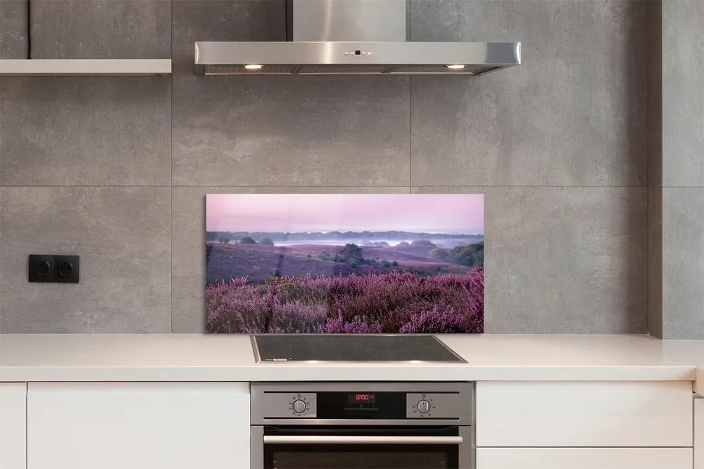 Szklany Panel Natura: Pole Wrzosów