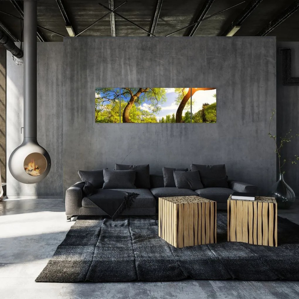 Obraz wiosennej łąki (170x50 cm)