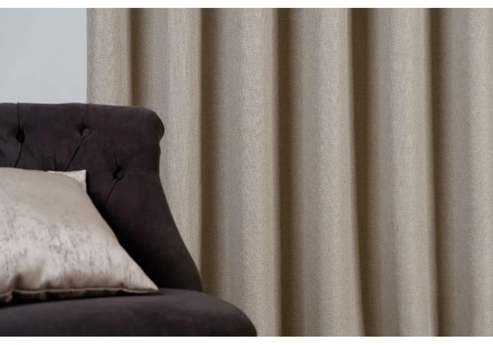 Beżowa zasłona 140x260 cm Avalon – Mendola Fabrics