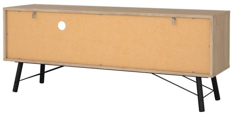 Szafka pod TV w dekorze dębu w naturalnym kolorze 150x60x40 cm Ry – Tvilum