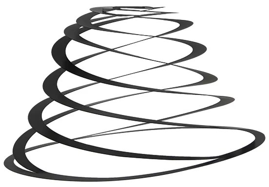 Klosz lampy stalowy czarny 50 cm - Spiral