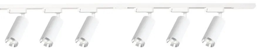 Oprawa punktowa w systemie szynowym MICA 6xGU10/10W/230V biały/matowy chrom