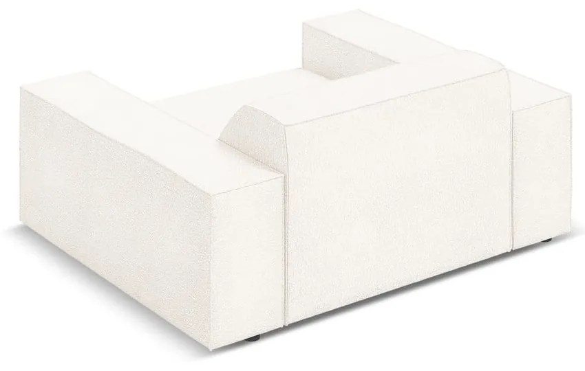 Beżowy fotel z materiału bouclé Jodie – Micadoni Home