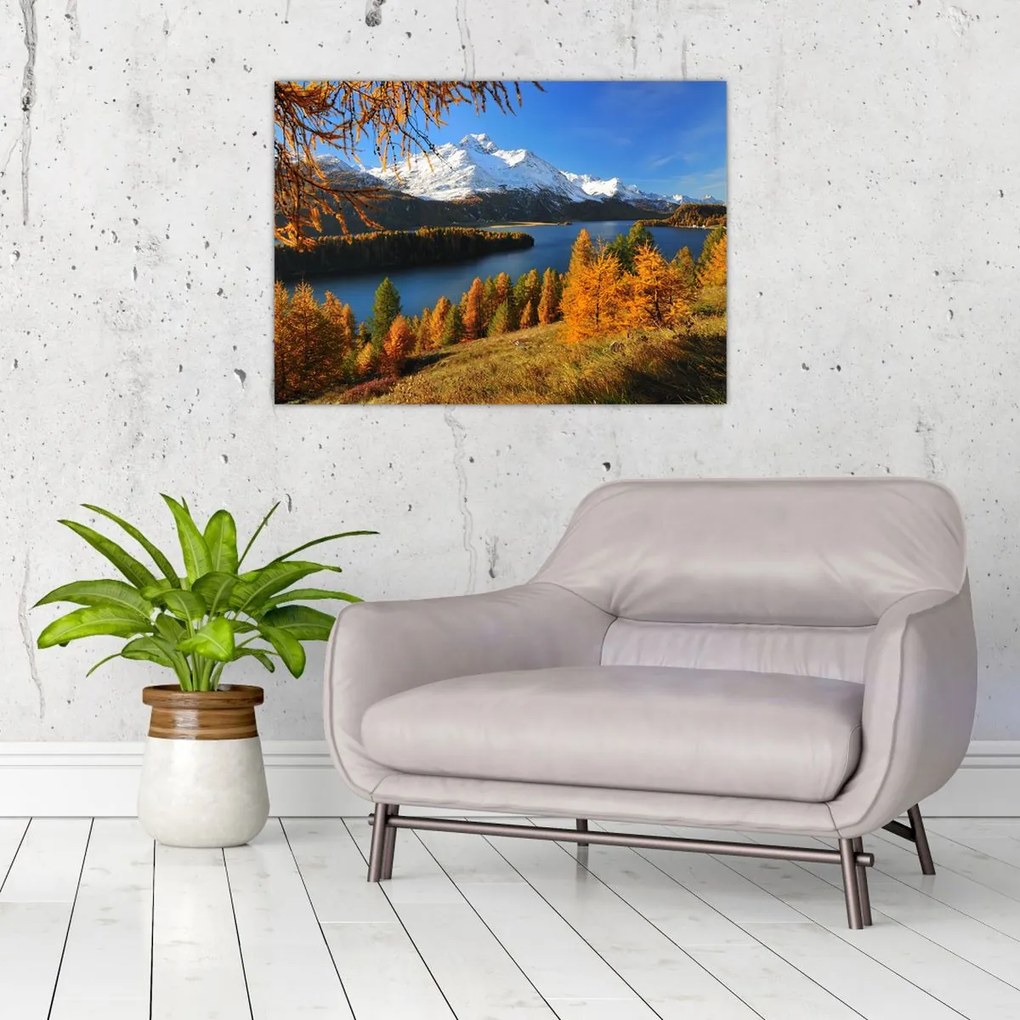 Obraz - Jesień w Alpach (70x50 cm)