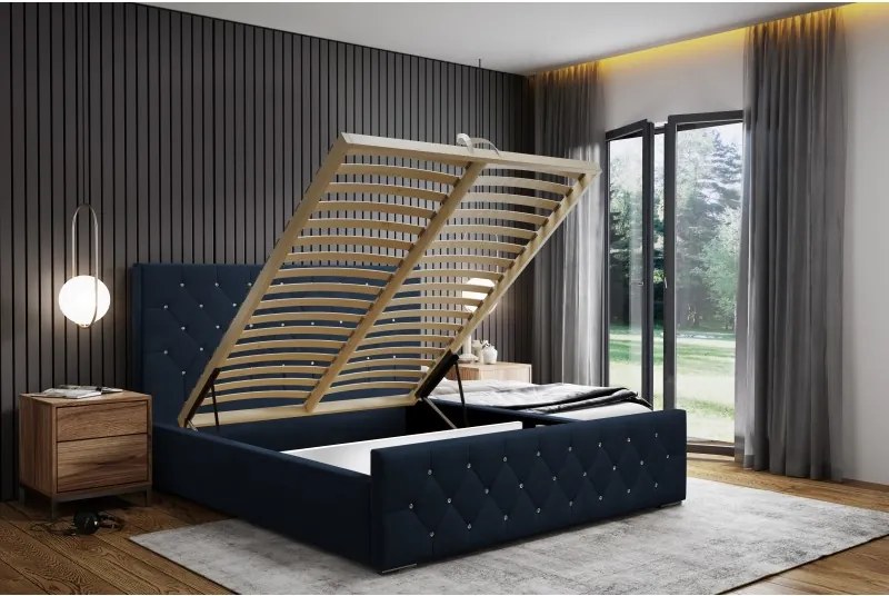 Łóżko Mona I 180 w tkaninie Magic Velvet 2216