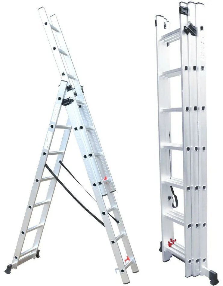 Trzyczęściowa drabina Fieldmann FZZ 4307, 3 x 7szczebli