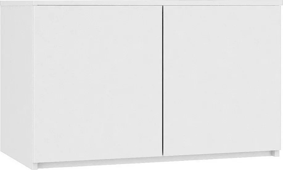 Nadstawka na szafę AKORD S90 Biała 90 cm 2 drzwi kolor Biały mat 2 półki 90x51x55 cm