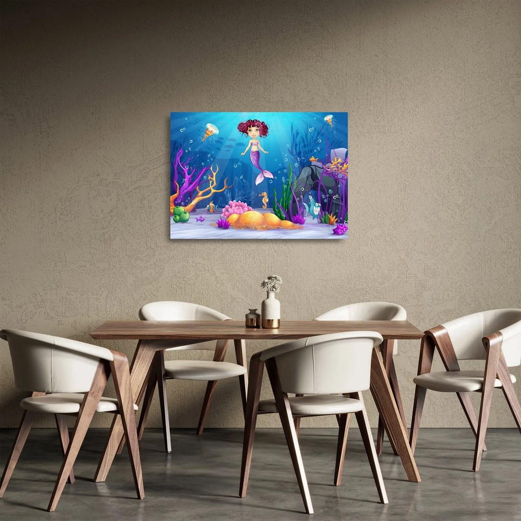 Obraz na szkle - Wróżka wody (70x50 cm)