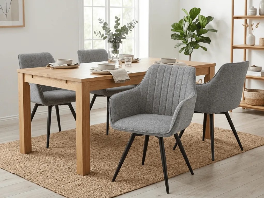 Szare krzesło do kuchni BALLO BREGO