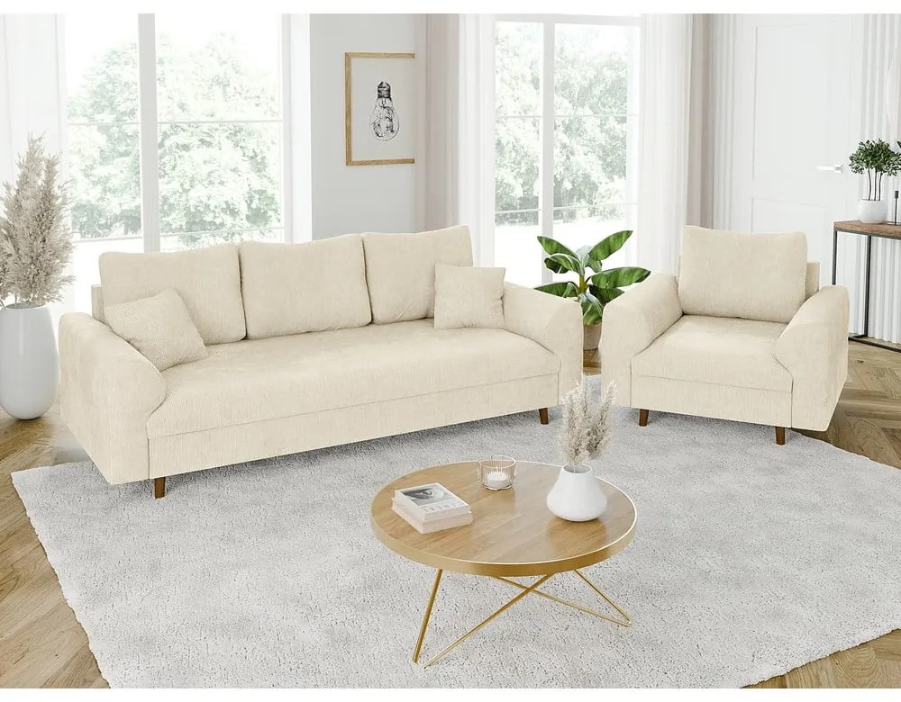 Beżowa sofa 210 cm Ariella – Ropez