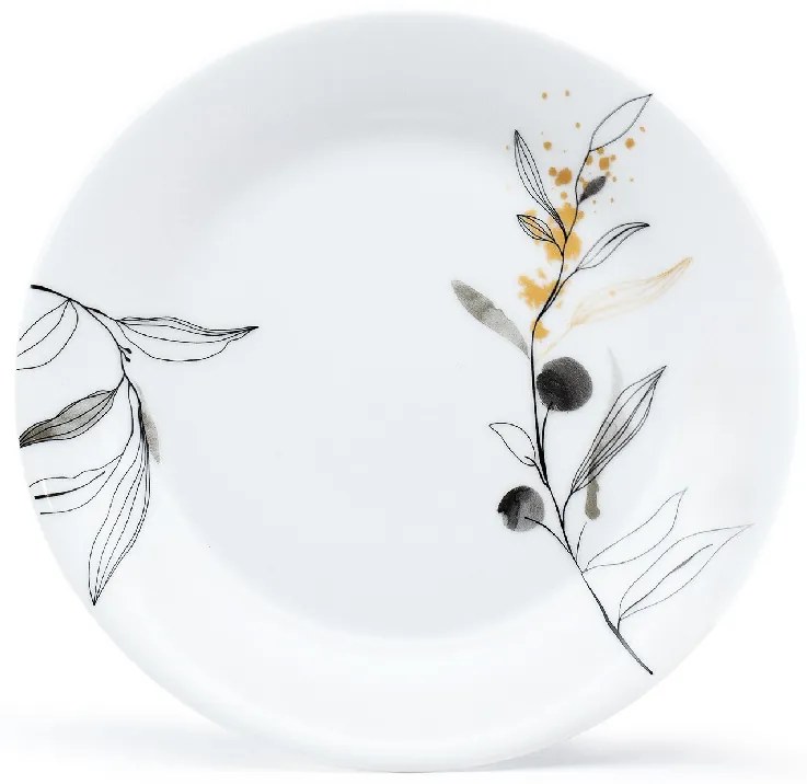 Arôme Home 18-częściowy zestaw obiadowy Wierzba, ekstra biały