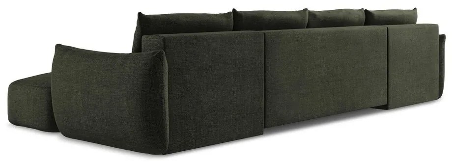 Zielony rozkładany narożnik (w kształcie litery U) Leila – Makamii