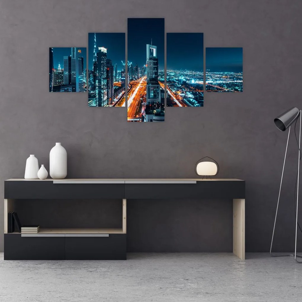 Obraz  - Noc w Dubaju (125x70 cm)