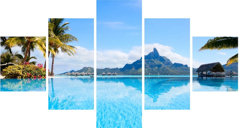 Obraz - Bora-Bora, Polinezja Francuska (125x70 cm)