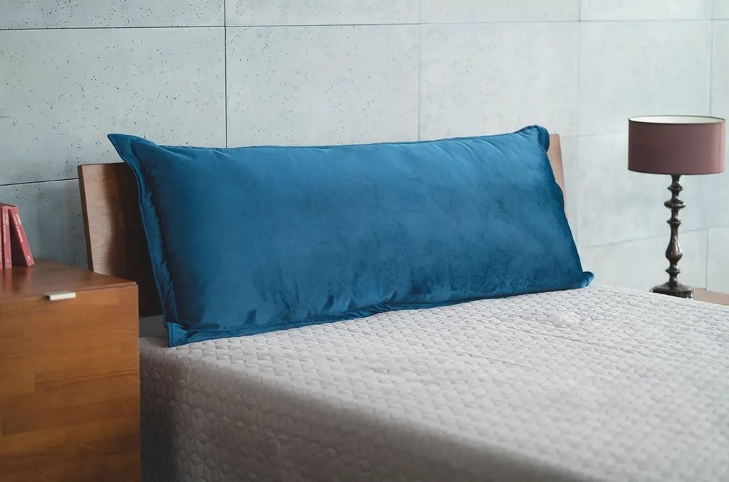 Poduszka na zagłówek PILLOW CHIC 2 VELVET 180 granatowa SKANDICA