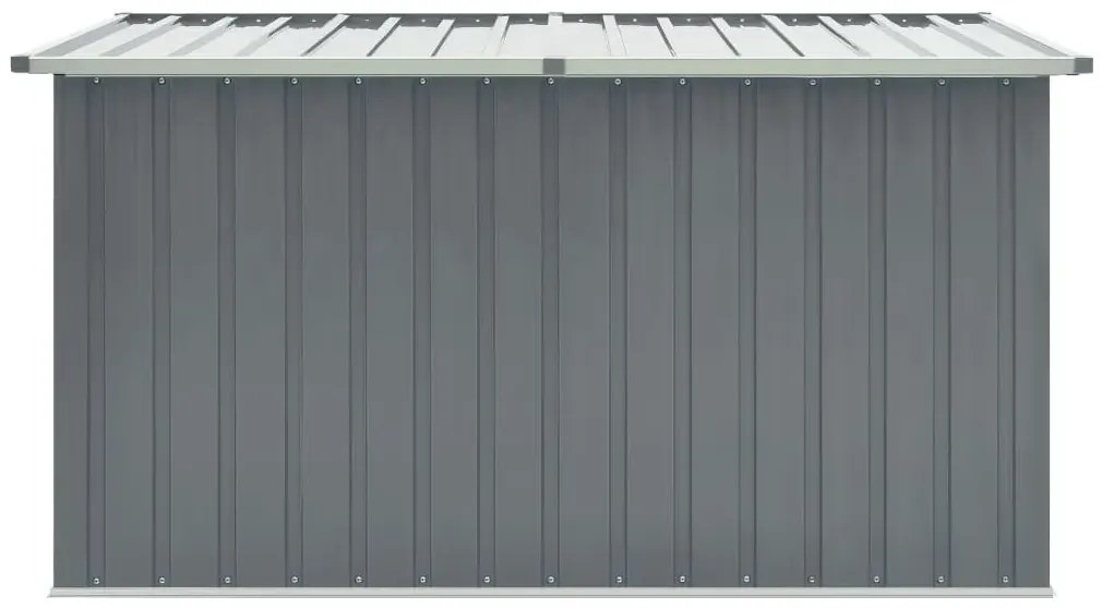 Szara skrzynia ogrodowa prostokątna L8-D80