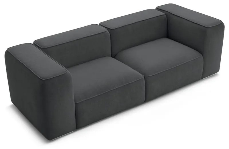 Ciemnoszara sofa 255 cm Zephyr – Bobochic Paris