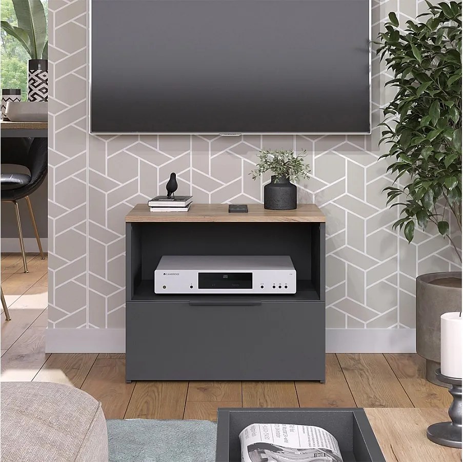 Lowboard antracyt/sonoma 60x40x50 wido