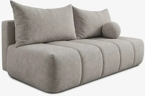 Sofa z Funkcją Spania SARIA Jasnoszara Szenil Nowoczesna