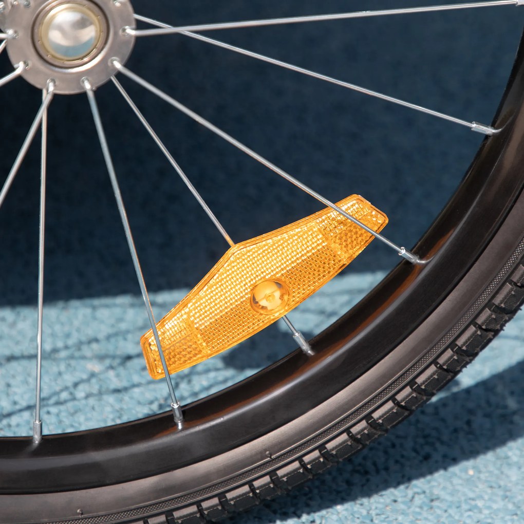 PawHut Przyczepka rowerowa 2 w 1 dla psów Wózek z odblaskami Bezpieczne podróże | Aosom PL