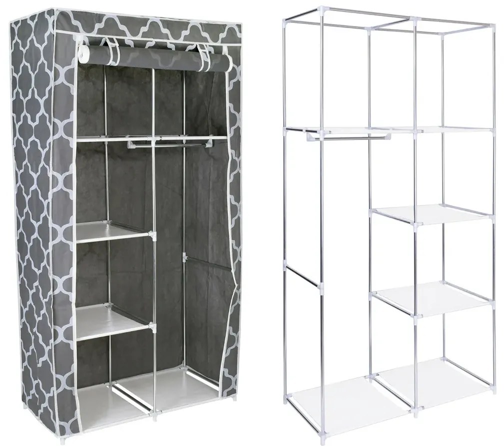 Tekstylna szafa z geometrycznym wzorem 45x12x4 P1-F70