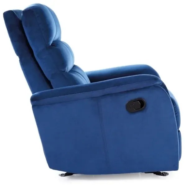 FOTEL ROZKŁADANY JOWISZ VELVET GRANATOWY BLUVEL 86 SIGNAL