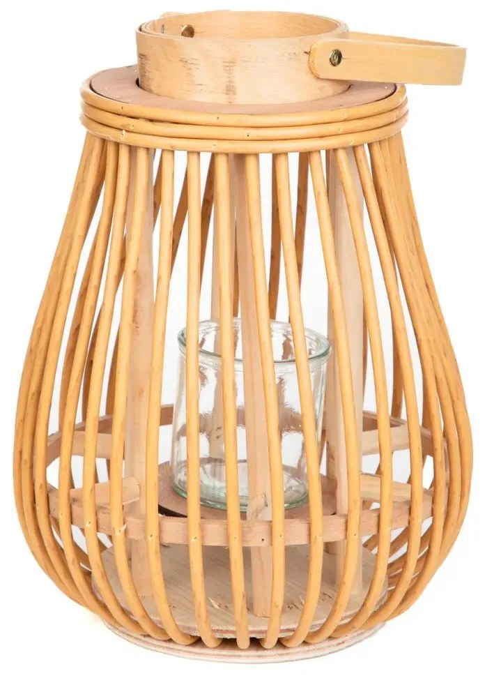 Lampion GARNITTO pleciony naturalny 10,5x30 cm HOMLA