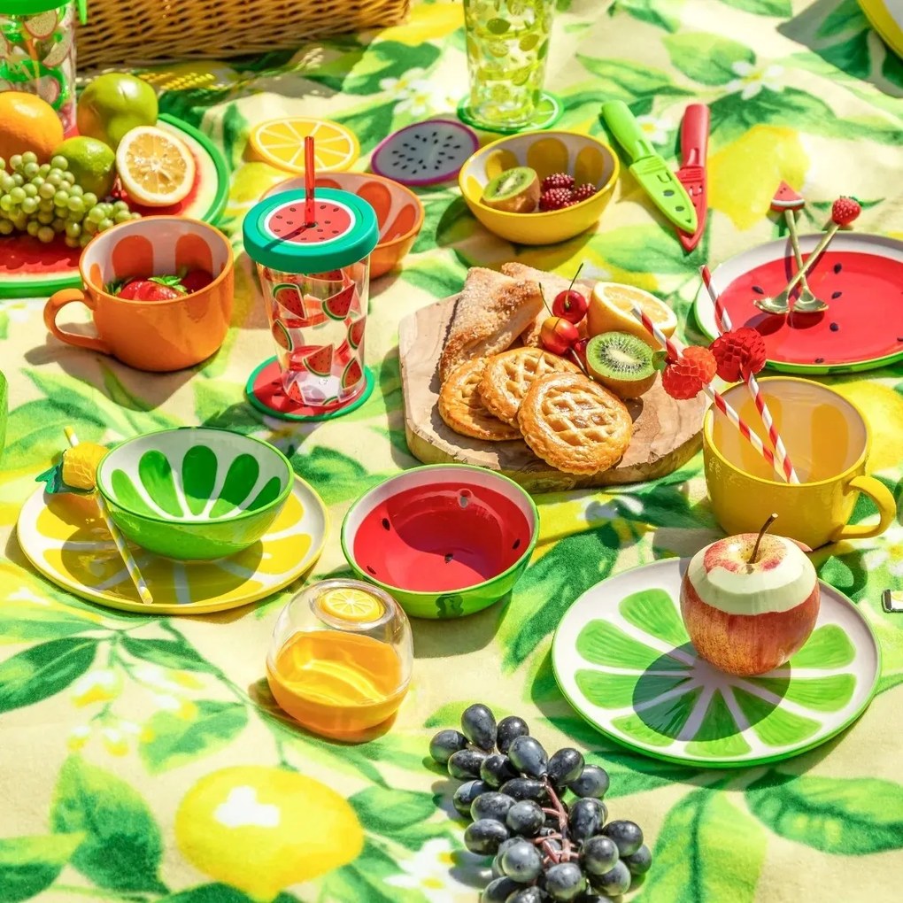 Altom Zestaw ceramicznych misek Tropicana limonka12,5 cm, 2 szt.