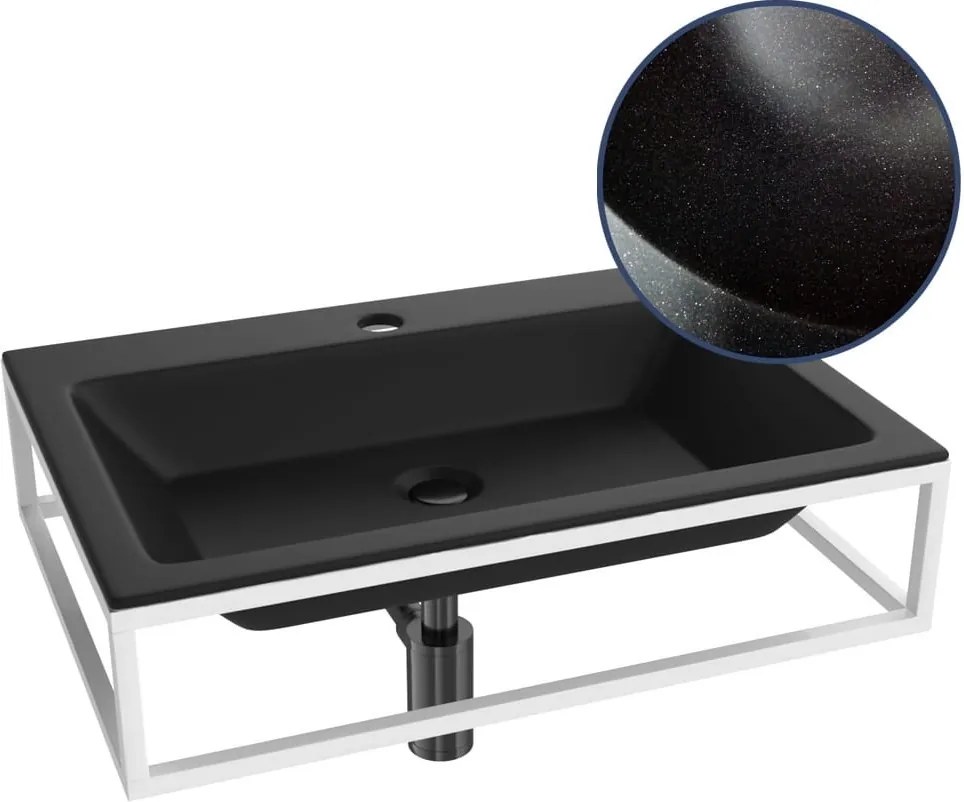 Uniwersalna konsola półka pod umywalkę lub blat 60 cm biała SINGUR