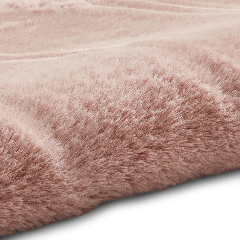 Różowy dywan Think Rugs Teddy, ⌀ 120 cm