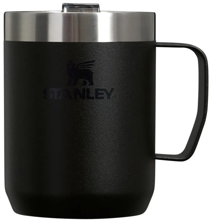 Czarny kubek termiczny ze stali nierdzewnej 230 ml Stay-Hot Camp Mug Black – Stanley