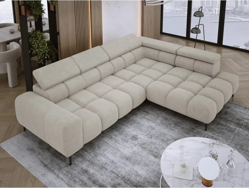 Narożnik PLAZA L Prawostronny w tkaninie CLOUD 03 WERSAL