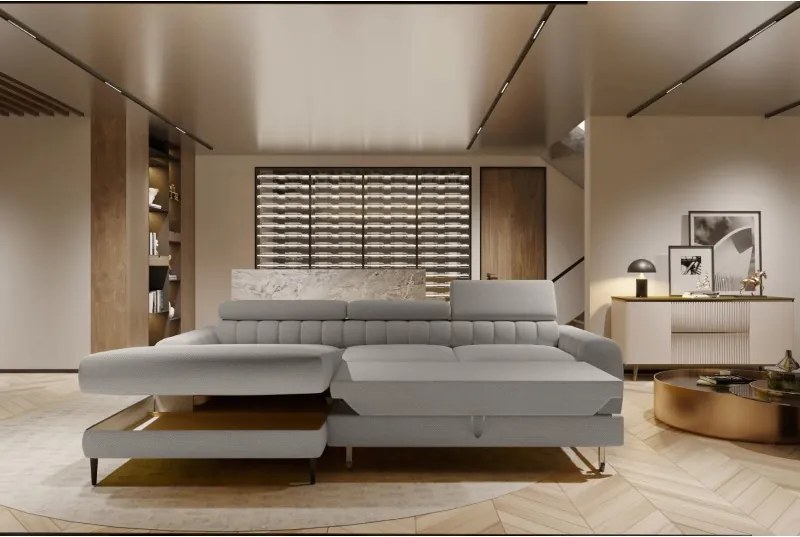 Narożnik NAVAS S z funkcją spania tkanina Promocyjna CURIO 83 WERSAL