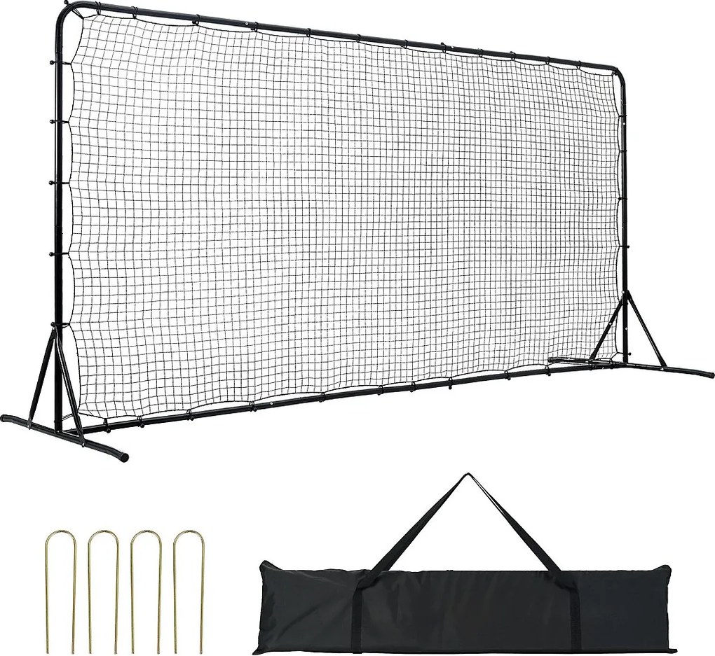 Siatka Odbijająca SucceBuy do Piłki Nożnej, 366 x 183 cm, Noszona Ekipacja Treningowa do Piłki Nożnej Z Stali