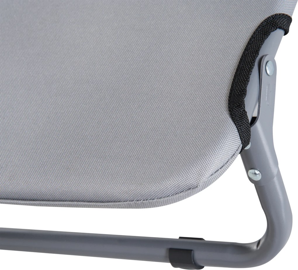 PawHut Leżanka dla psa Składane legowisko Łóżko dla kota Miejsce do spania Szare 59x46x15cm | Aosom PL